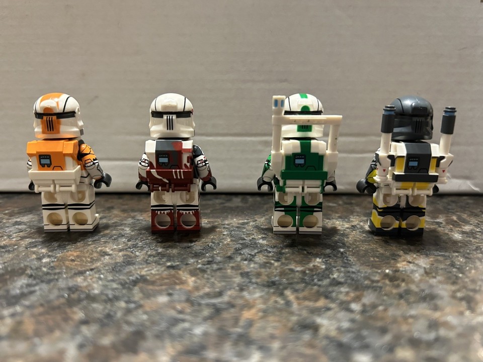 Custom LEGO Star Wars Clone Commandos, Delta Squad, Minifigures, CAC