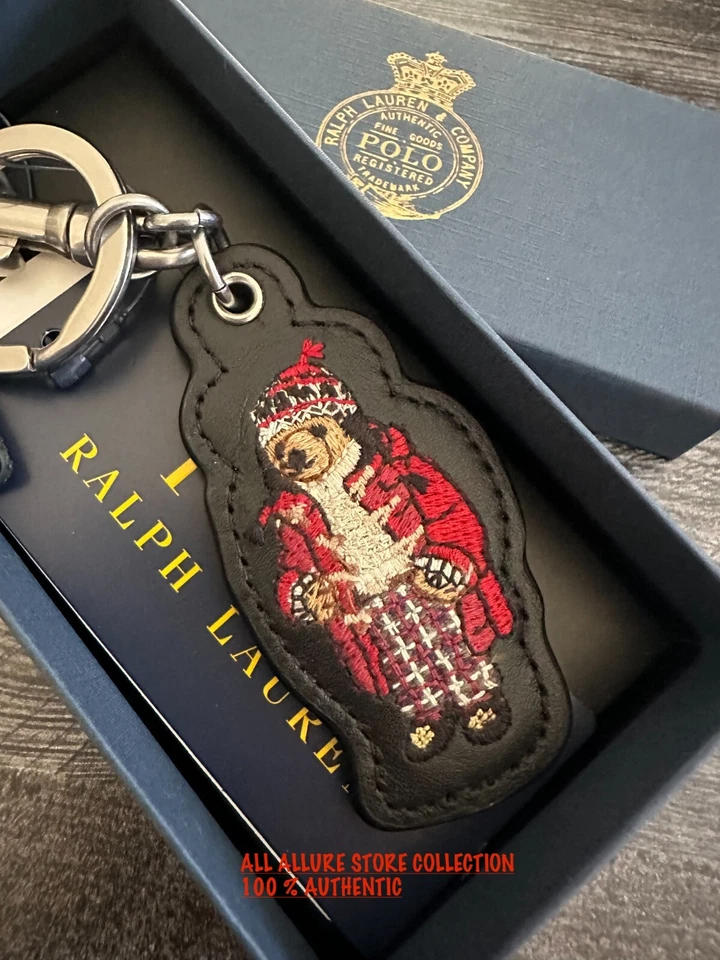 Polo Ralph Lauren Polo Oso Cuero Llavero ENCANTO con Caja de Regalo Foto 3 de 4