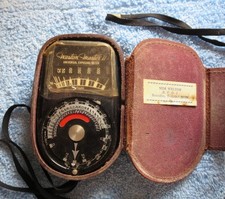 Weston Vintage Light Meter Master II Model 735 Universal Exposure Leather Case