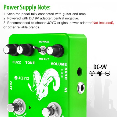 JOYO Electric Guitar Effects Pedal Distortion Overdrive Metal Shell True Bypass - Picture 62 of 124
