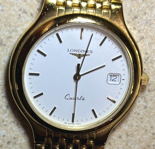 LONGINES FLAGSHIP. No: 156-7292 Watch Rosewood Box, Papers - Picture 2 of 12