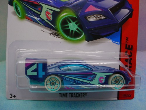 2015 Hot Wheels Treasure Hunt TIME TRACKER #175∞blue;glow wheels∞Night∞Factory - Picture 2 of 4