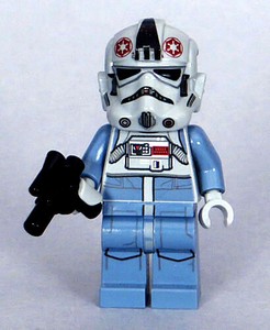 2 Lego AT-AT Drivers Minifig Lot Star Wars Figures 75075 75054 clone pilots