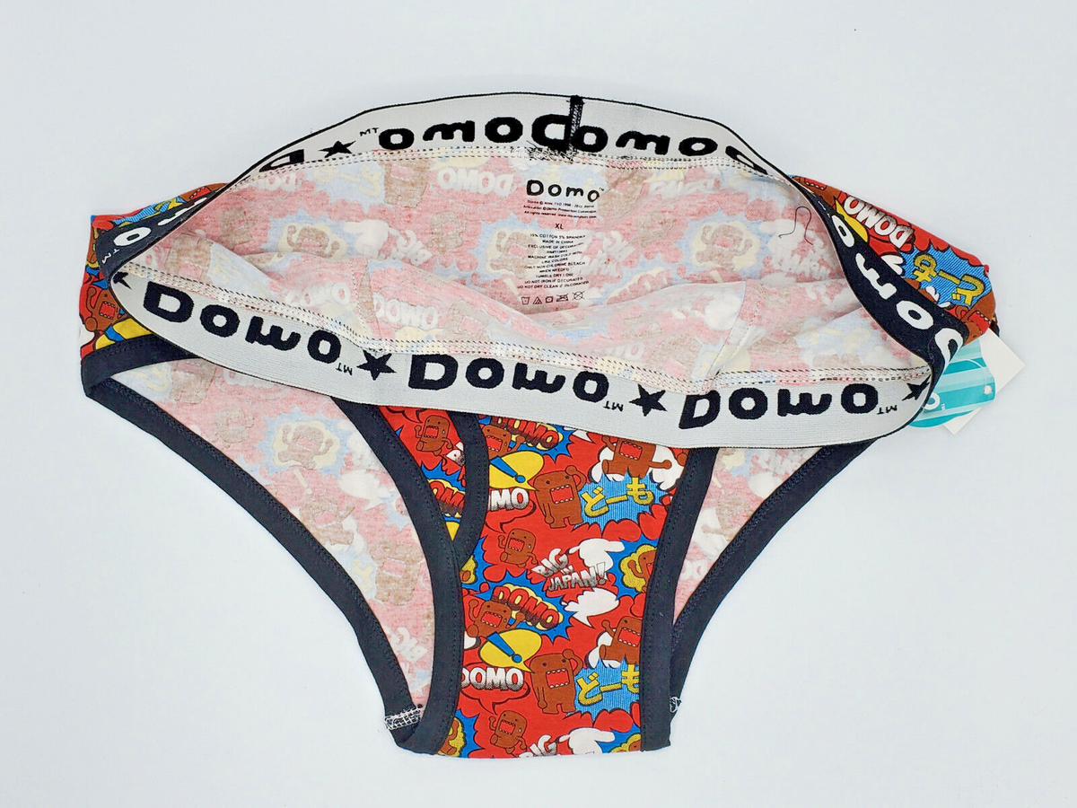2000's DOMO JAPANESE Mens Animated Art Briefs XL Vintage Underwear
