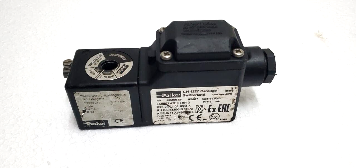 Parker 495905E5 CH1227 CAROUGE 2WAY SOLENOID VALVE COIL IP66