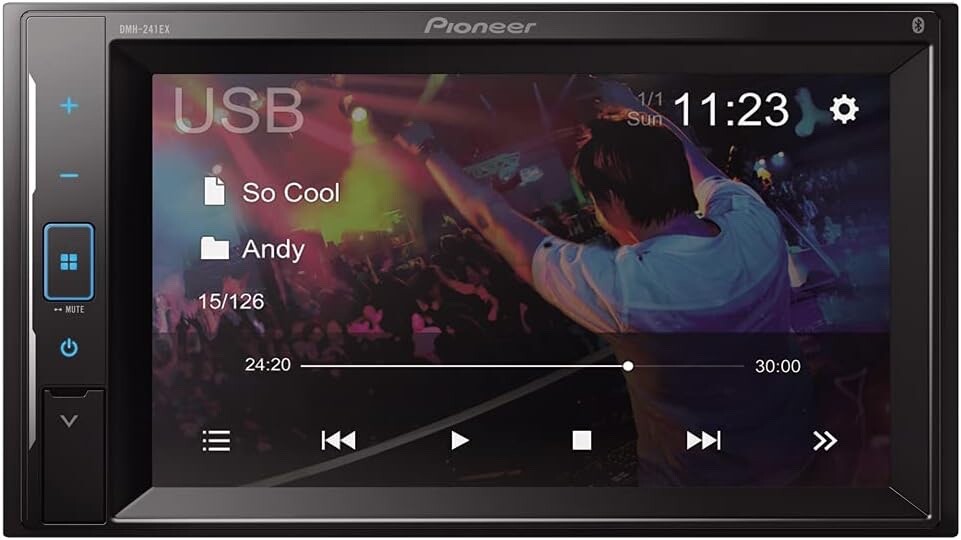 Pioneer DMH-241EX 6.2" WVGA Resistive Touchscreen Car Stereo w/ Backup Camera