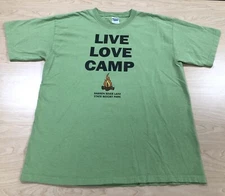 Live Love Camp Barren River Lake State Park KY Worn Soft Green 00s T-Shirt Tee L