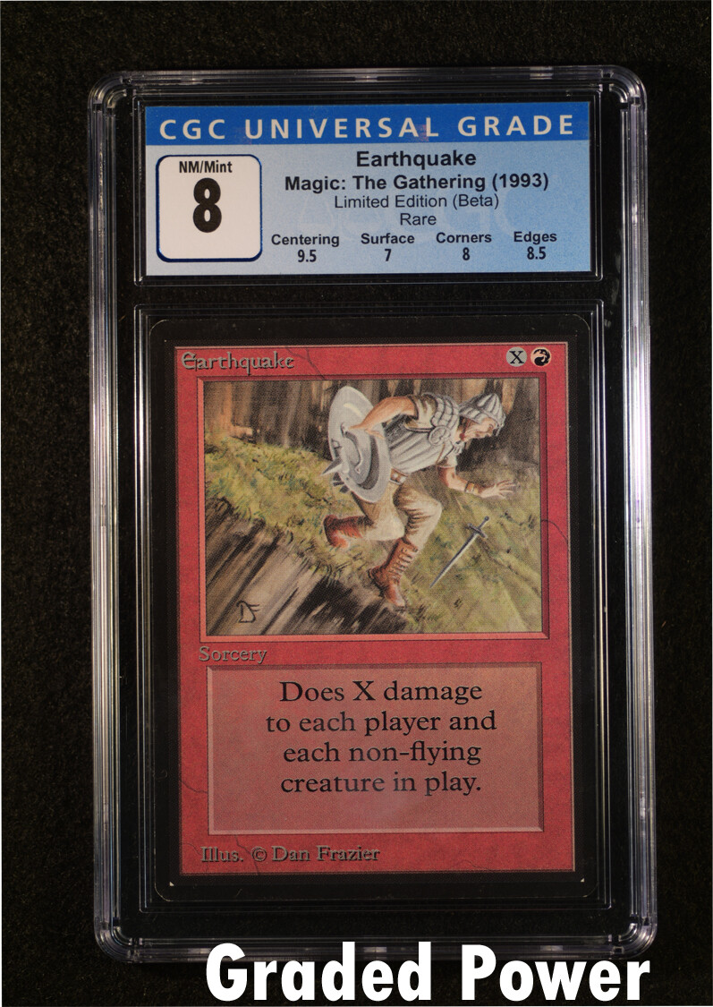 MTG Beta Earthquake CGC 8 Magic the Gathering (4098) C1