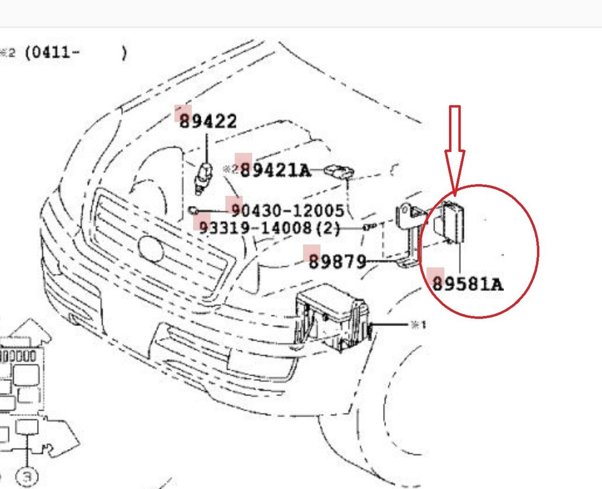 Genuine Toyota Driver Air Injection Control GX 470 LX 470 LX 570