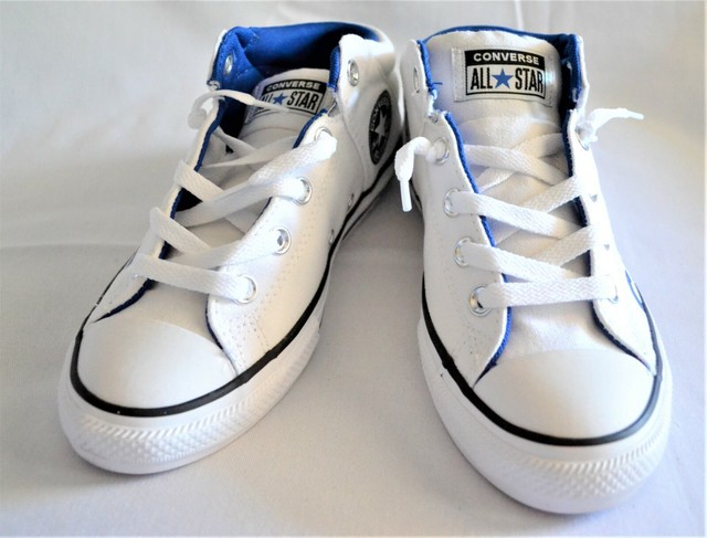 white converse size 2 junior