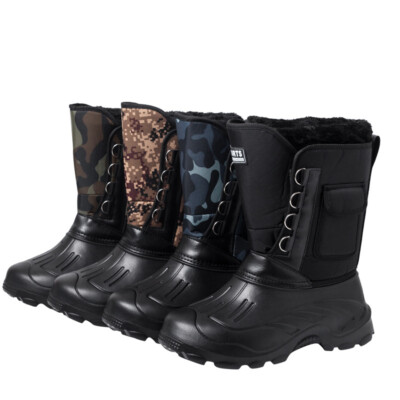 Boots Stiefeletten Herren Wasserdicht Schneestiefel Winterstiefel  Fischerschuhe