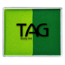 TAG Face and Body Paint - Split Cake 50G Light Green/Medium Green 