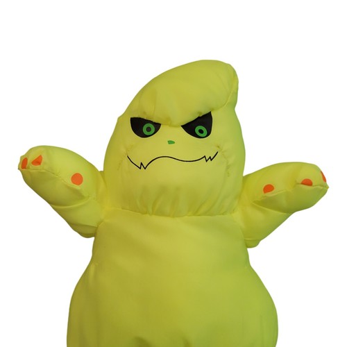 Rare Vtg Stuffins Neon Plush Ghost Goblin Halloween Nylon Parachute Material - Picture 2 of 7