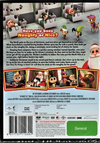 The Naughty List DVD CHRISTMAS MOVIES North Pole Santa XMAS FILMS NEW R4 - Picture 2 of 2