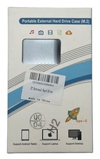 NEW Portable External Hard Drive Case M.2 2 TB - H2 Gray