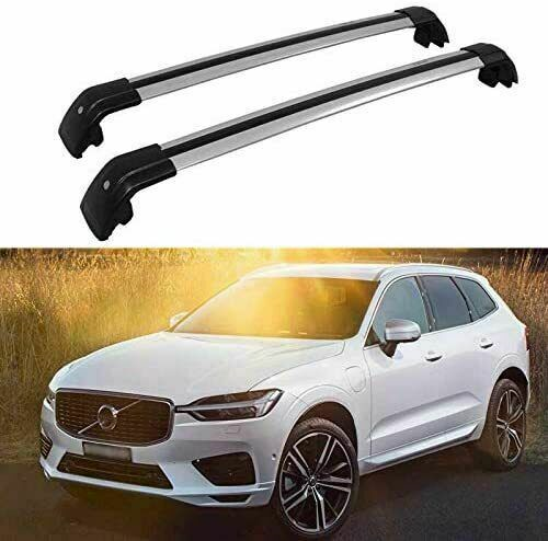 2Pcs Aluminum Roof Rack Cross Bars for Volvo XC60 2018-2021
