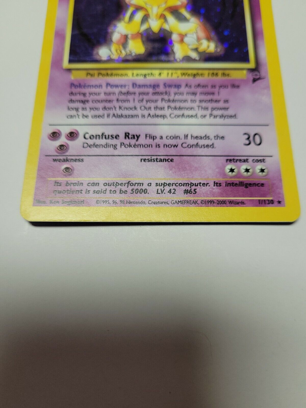 Mavin  Alakazam #65 - Base Set 2 rare holo 1/130 Near Mint