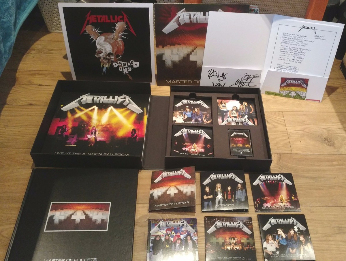 Metallica Master Of Puppets Deluxe Box Set Vinyl/CDs/Book/Prints
