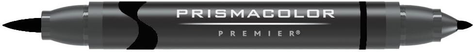 Prismacolor Premier Art Marker, Chisel/Fine, Black PM-98 (2pk)