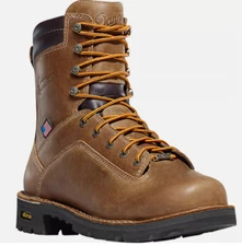 Danner Quarry USA Distressed 400G Mens Brown Leather Work Boots 17319