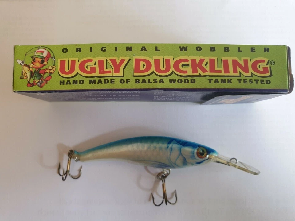 4x iscas de pesca de patinho feio - oscilantes tamanho 7 - Imagem 3 de 4