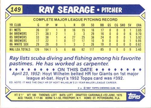 1987 Topps TIFFANY MLB Singles Choisissez vos joueurs d'équipe GLOSSY préférés #2 - #266 - Photo 300 sur 520