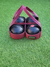 Vintage Henselite Crown Green Lawn Bowls Championship Supergrip 2-12 with holder