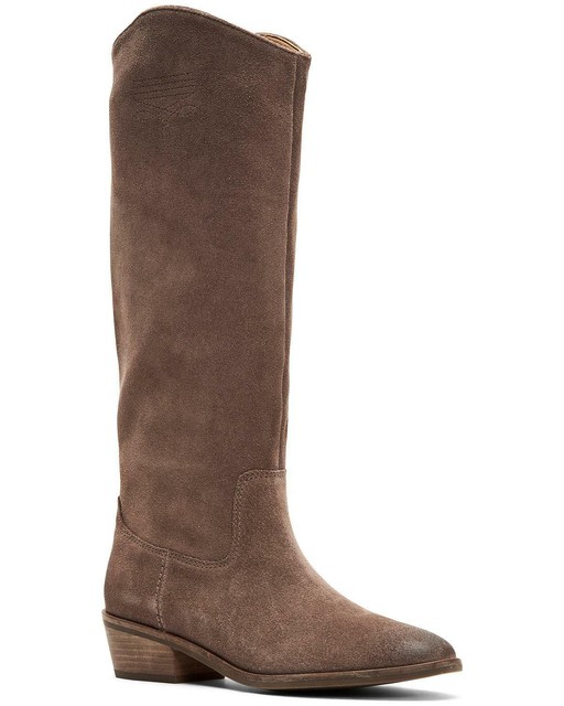caden stitch suede tall boot