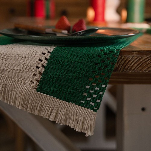 Table Runner Placemat Table Cloth Cover Christmas Party Home Dining Room Decor - Picture 10 of 45