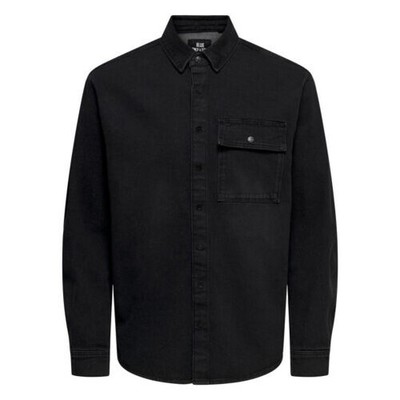 Only & Sons Mens Cotton Stylish Comfortable Classic Left Denim Overshirt