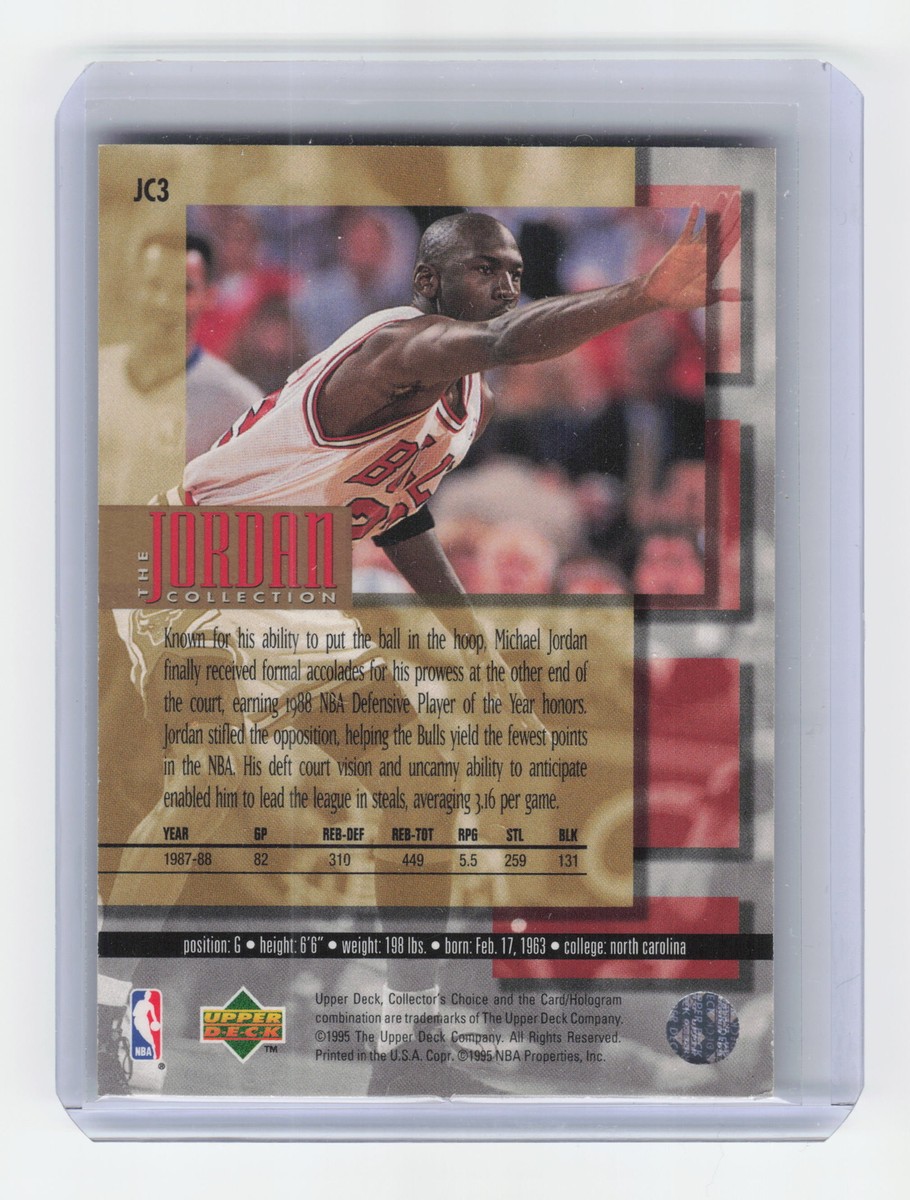 1995-96 Collector's Choice #JC3 Michael Jordan The Jordan