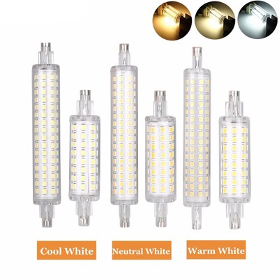 1/2/4 PACK Super Bright R7S Base LED Bulb 5W/10W 78mm 118mm R7S Lamp lampshade