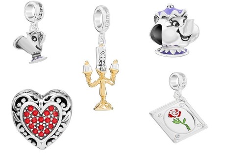 chamilia disney charm la e la bestia da | eBay