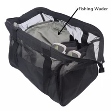 17.72*11.81*11.81 inch Mesh Fishing Wader Bag PVC mesh venting Fly Fishing Bag