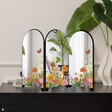 FOR MINI Desktop Mirror Screen Room Divider Chinese Style 600g Lightweight