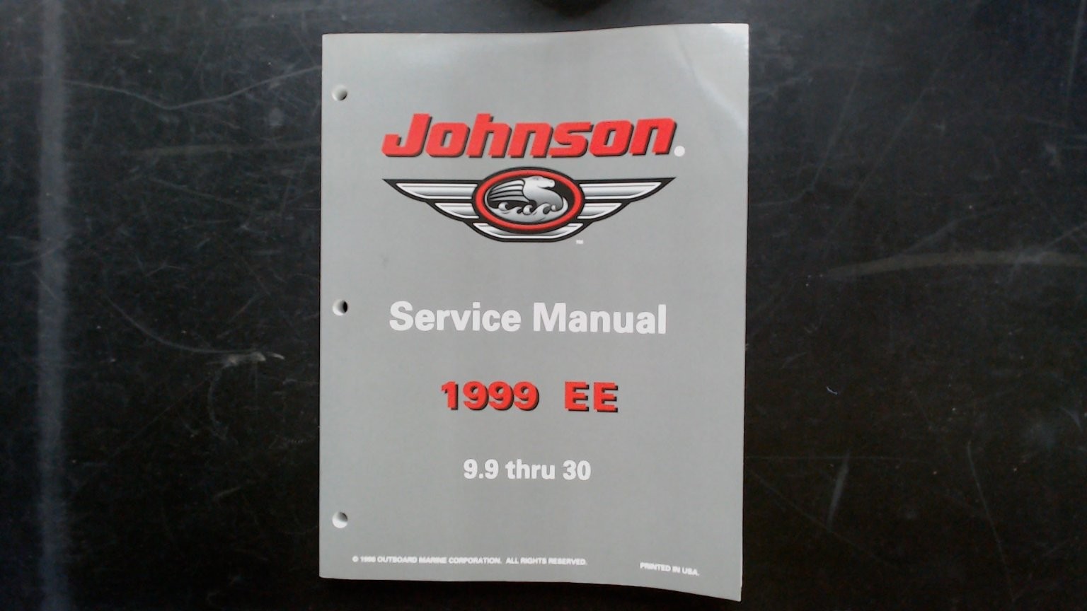 Johnson 1999 EE manual de servicio 9,9 a 30 motores fueraborda 1998