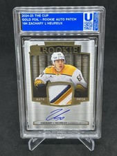 2024-25 Upper Deck The Cup Zachary L'Heureux Rookie Gold Foil Patch Auto /24
