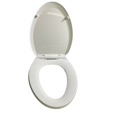 Lot Of 2  White Elongated Toilet Seat Durable Bathroom Replacement Easy Install