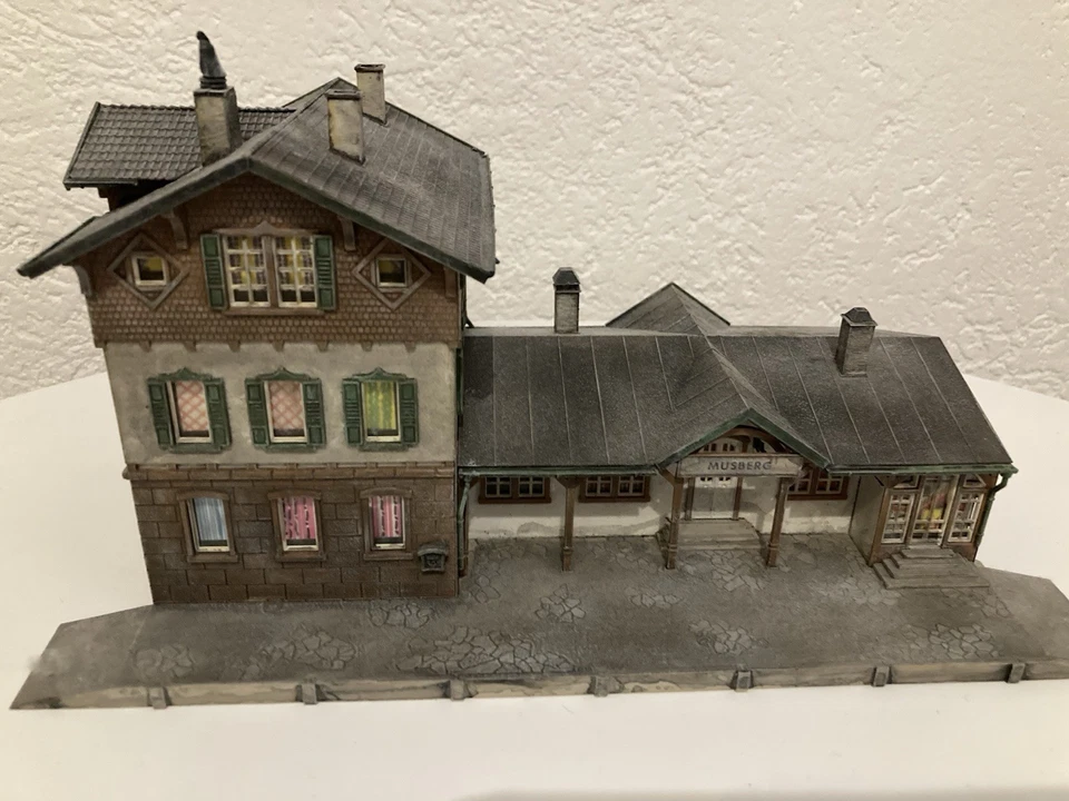 Vollmer 3507 Bahnhof Musberg gealtert patiniert Spur H0 Modellbahn - Bild 2 von 4