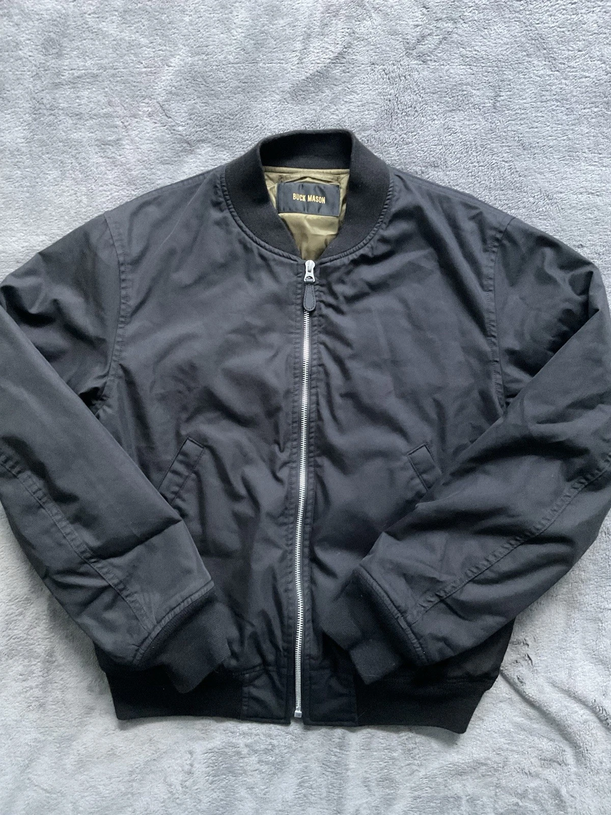Buck Mason Storm Stopper Bomber Jacket Mens Medium Insulated Black
Opens in a new window or tab