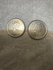 2X 2002 Canada 10 Cents Jubilee Dime Coin.  Canadian Currency.