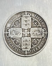 1883 Gothic Florin - Queen Victoria (92.5% Silver - 10.86g)