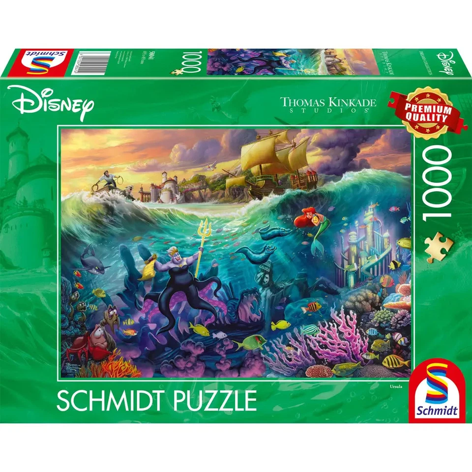 SCHMIDT SPIELE GMBH PU1000T.Kinkade Disney, The Little Mermaid, Ursula