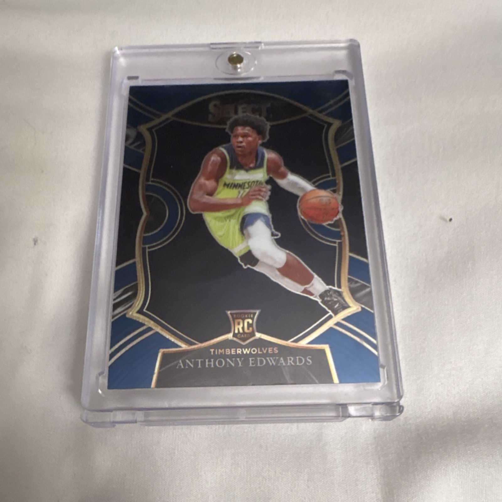 Panini Select 2020-21 Anthony Edwards #61 Rookie Blue Prizm Concourse Timberwol…
