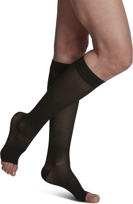 Sigvaris WOMEN'S 20-30 mmHg Knee High Medical Compression Hosiery  Sheer Black