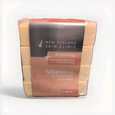 New Zealand Skin Clinic Vitamin C Turmeric Brightening Body Soap 4 Pack