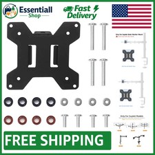 Stylish Black Alloy Steel Monitor Mounting Plate for 75x75  100x100mm VESA