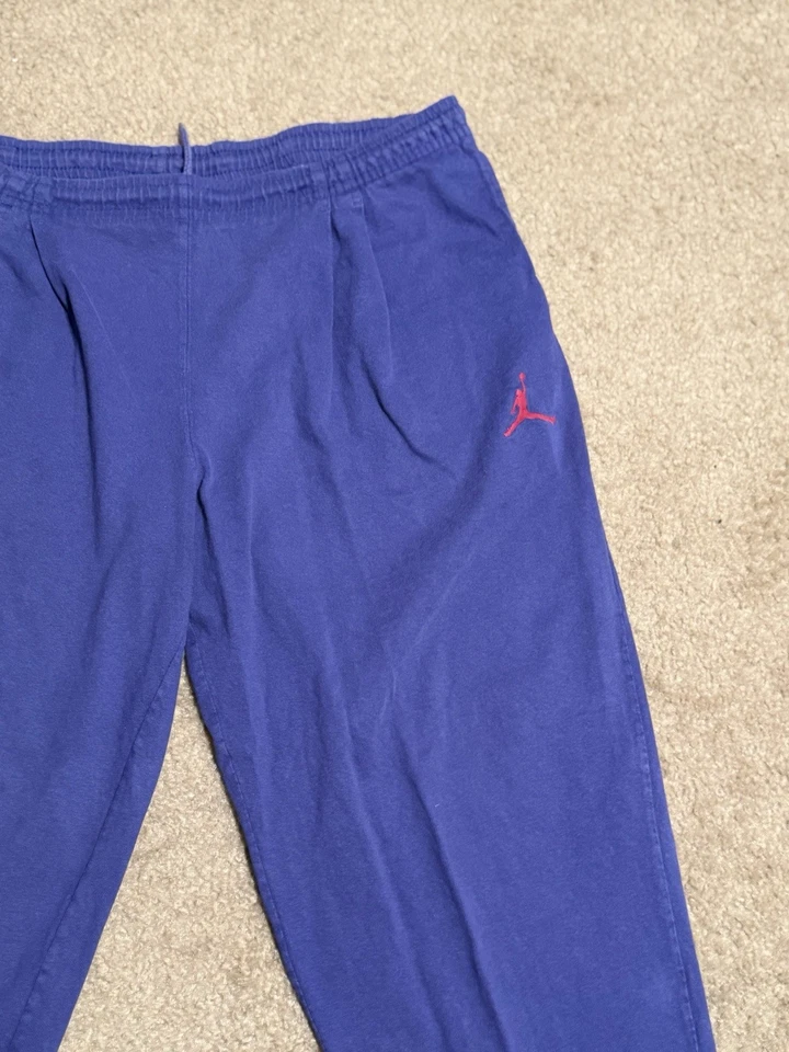 Pantalones deportivos Nike Air Jordan de colección años 90 bordados Nike Jumpman logotipo uva Foto 2 de 4