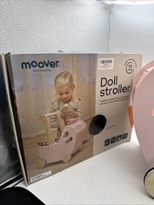 Moover Doll Pink Wooden Baby Stroller Carriage New Pram