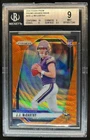 2024 Prizm J.J. McCarthy RC Orange Wave Prizm Rookie #10/60 Vikings BGS 9